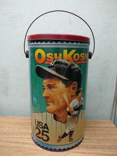 Lata Oshkosh Usa 25  Lou Gehrig  Coleccionable De Beisbol 