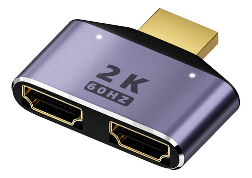 -adaptador Divisor Compatible De 1 Entrada Y 2 Salidas 2k @