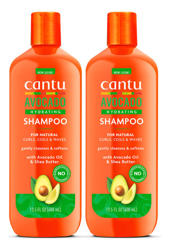 Cantu Champú Hidratante Sin Sulfato De Aguacate Con Mantec.