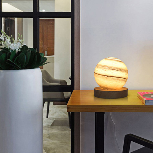 Lámpara De Mesita De Noche Recargable Por Usb Planet Night L