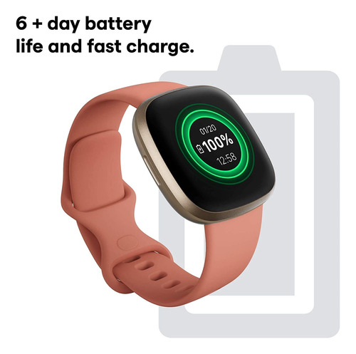 Reloj Inteligente Fitbit Versa 3 Salud Y Estado FĂsico Con G