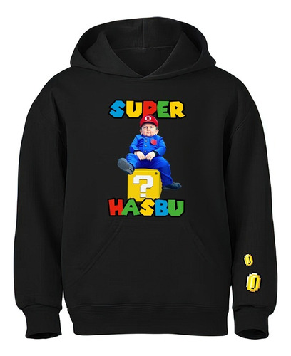 Poleron Estampado Con Diseño Super Mario Bross Hasbulla