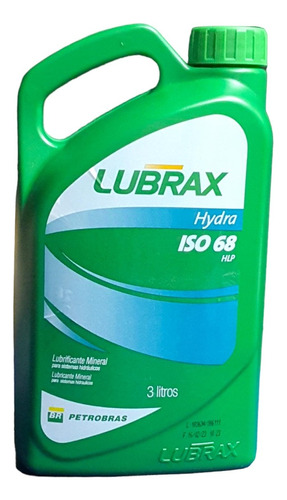 Hydra Iso 68 Fluído Hidráulico Mineral 3 Litros Lubrax