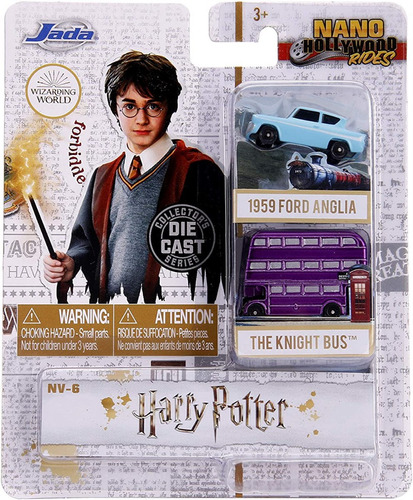 Set X 2 Autos Harry Potter Nano Hollywood Rides Jada - Dgl