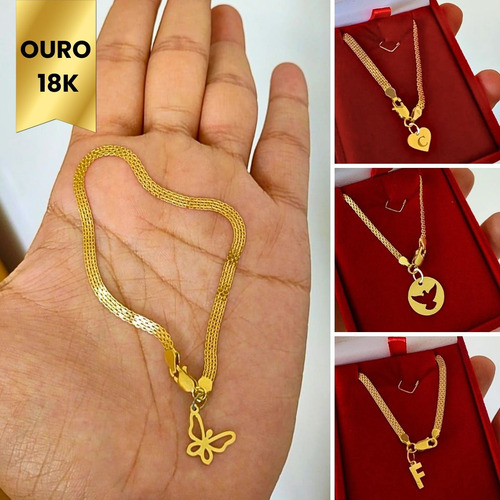 Pulseira Bismark Em Ouro 18k Com Pingentes Personalizados