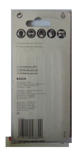 Hojas Para Sierra Caladora Marca Bosch T118a