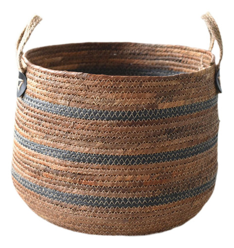 Cesta De Lavandería Tejida Cesta De Mantas Para El Hogar S