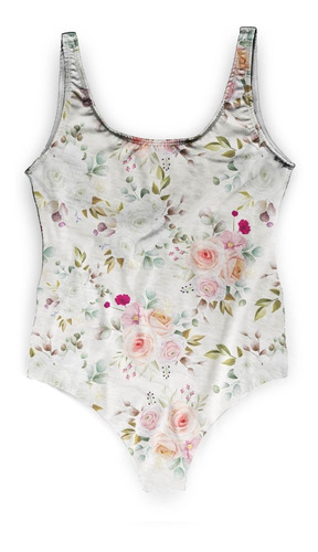 Maiô Body Bori Feminino Summer Estampa Floral Verão Estilo 