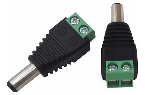  2conector National Alimentación Cámaras Cctv Macho O Hembra