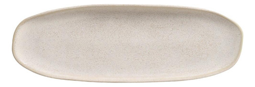 Jogo com 4 travessas oval rasa grande Orgânico Latte 36x13 cm Porto Brasil Cerâmica