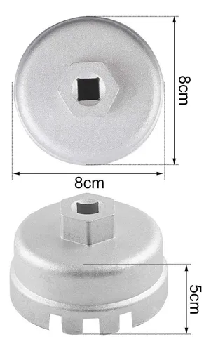 Llave De Filtro, Removedor De Llave De Vaso, Plateado