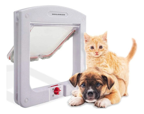 Puertas Con Cerradura Para Mascotas Para Gato Y Perros