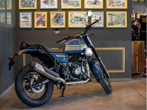 Imagen 4 de 25 de Royal Enfield Scram 411 Skyline Blue Entrega Inmediata
