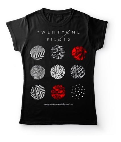 Camiseta Mujer Twenty One Pilots Blurryface Rock Activity