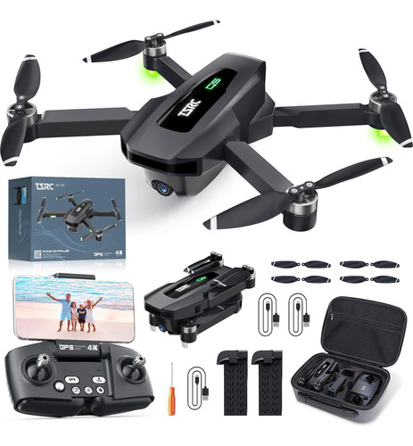 Tenssenx Drone Gps Con Camara 4k Para Adultos, Tsrc Q5 Rc Qu