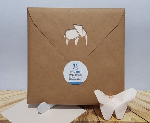 Papel Para Origami : 15x15 Coral Perlado Pack X 20 Hojitas