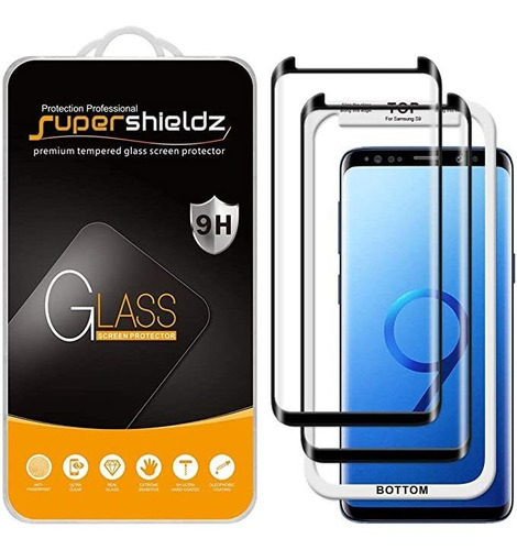 Supershieldz - Protector De Pantalla De Cristal Templado Par