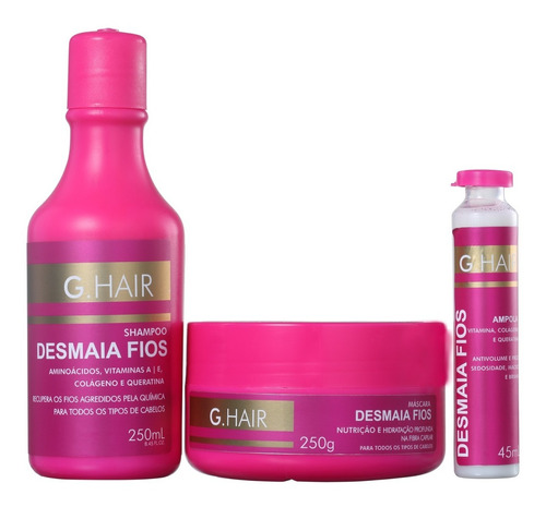 G.hair Desmaia Fios Kit (3 Produtos) Blz