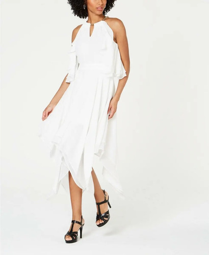 Lilasori Bello Vestido Blanco Thalia Sodi Importado De Usa | MercadoLibre