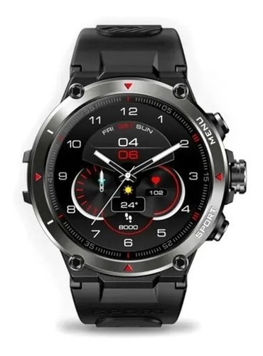 Smartwatch Corrida Zeblaze Stratos 2 Tipo Garmin Polar Gps Cor Da Pulseira Preto Cor Da Caixa Preto