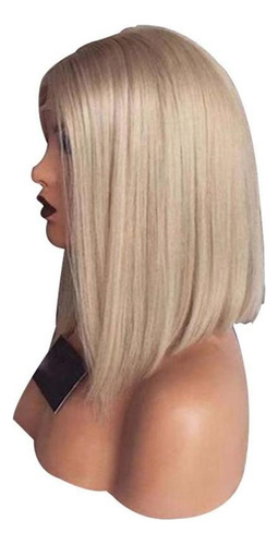 Pelucas Cortas, Corte De Pelo Bob, Mujer, Pelo Liso, Rubio,
