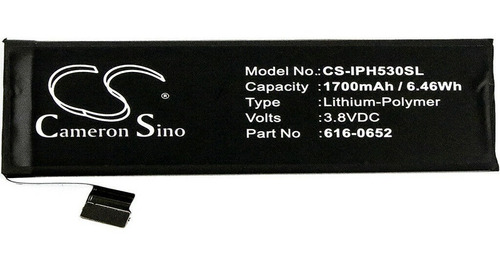 Bateria Cameron Sino Para Celular iPhone 5s 5c Cs-iph530sl 