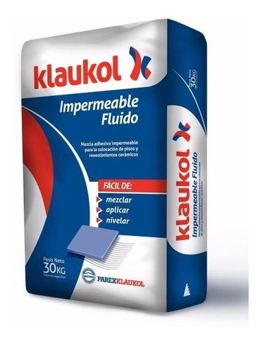 Pegamento Para Ceramicas Klaukol Impermeable Fluido De 30kg