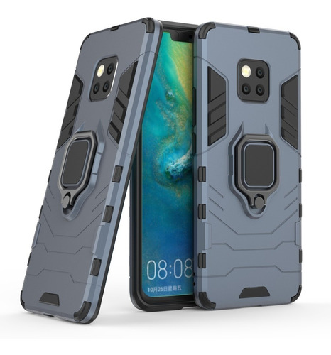 Imagen 2 de 6 de Funda Mate 20 Pro Protector Anillo Magnetico Uso Rudo