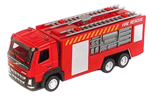 Modelo De Camión De Bomberos De Metal Grande Z Para Niños