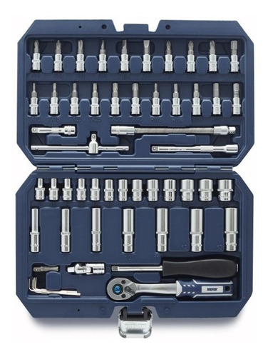 Imagen 3 de 9 de Set Herramientas Llaves Tubo Puntas Bremen® 53 Pzs Enc 1/4