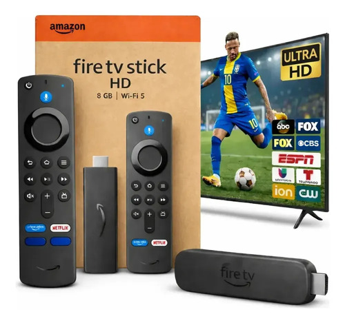 Streaming Stick FAMILAR Amazon Fire TV Full HD com Alexa e Controle de Voz