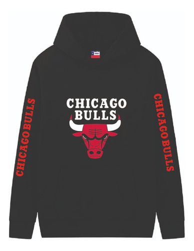 Poleron Basketball Chicago Bulls Deporte Usa / Natural King
