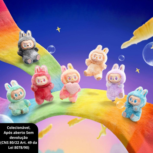 Labubu Chaveiro Pelúcia Na Caixa Colecionável Similar Pop Mr