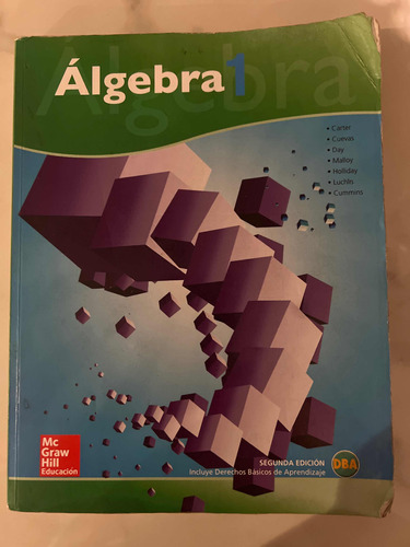 Libro Álgebra 1 Editorial Mc Graw Hill