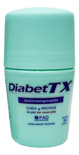 Diabet Tx Antitranspirante Roll On Piel Del Diabetico X 50ml