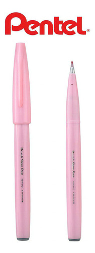 Caneta Brush Sign Pen Cor Rosa Pastel 1 Unidade Pentel Cor Da Tinta Rosa Pastel