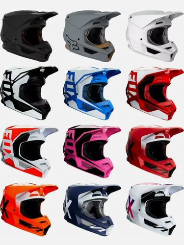 Casco Fox Racing V1 Helmet Mx Motocross Moto Motocicleta 
