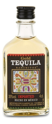 Miniatura Tequila Ranchitos Gold