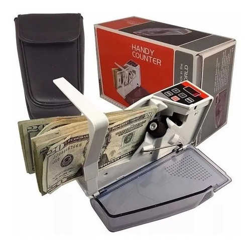 Imagen 4 de 4 de Contadora De Billetes Portátil Máquina Contar Dinero + Funda