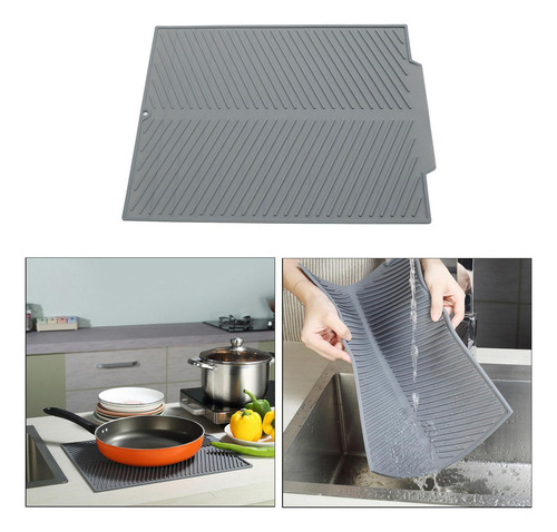 De Silicona De Alimenticio Estera De Secado Fregadero De