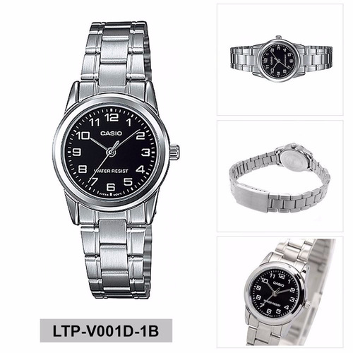 Reloj Casio Modelo Ltp-v001d-1b Clasico Elegante Para Dama