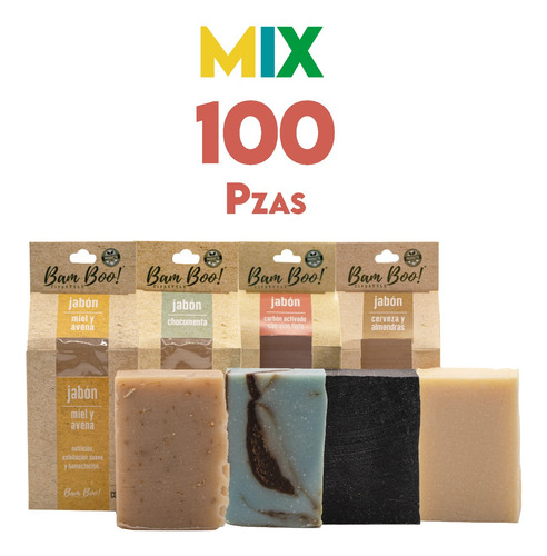 Imagen 1 de 9 de 100 Pack Mix Jabones 100 G Bam Boo! Lifestyle