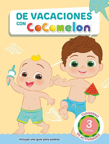 De Vacaciones Con Cocomelon (3 Aãâos), De Vários Autores. Editorial Beascoa, Tapa Blanda En Español
