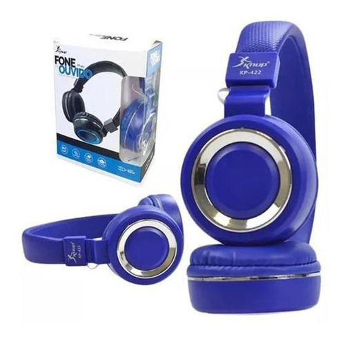 Headphone Com Microfone Plug P2 Cabo 1,20m Kp-422 Knup