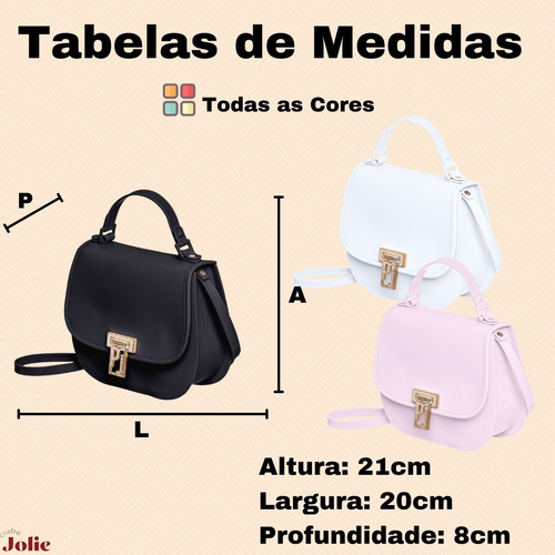 Imagem 6 de 7 de Bolsa Petite Jolie Feminina Saddle Transversal Lançamento