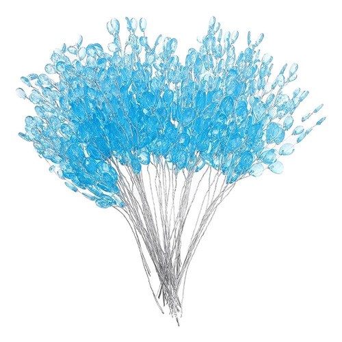 30 De Flores Artificiales Hechos A Mano Con Forma De Azul