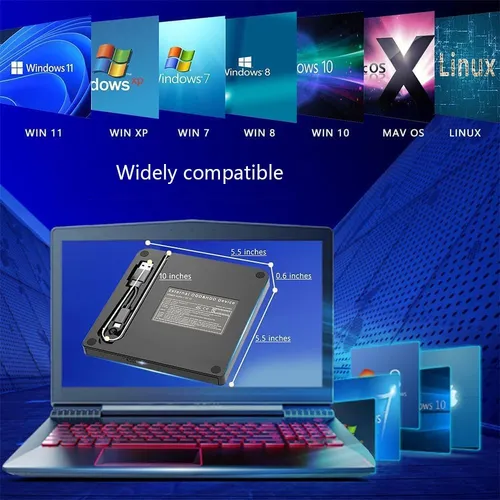 Compatible Externo Con Un Quemador Portátil Portable Player