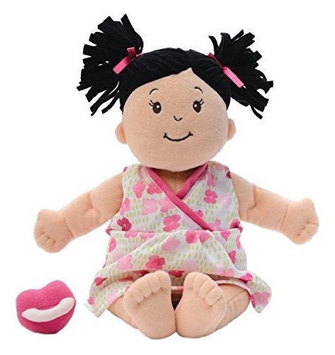 Manhattan Toy Baby Stella Brunette Soft Primera Muñeca, 15.