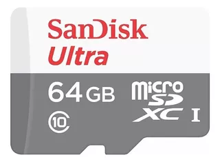 Cartão Memória Sandisk Ultra 64gb 100mb/s Classe 10 Microsd
