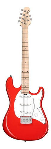 Guitarra eléctrica Sterling Cutlass CT30SSS de álamo fiesta red con diapasón de arce